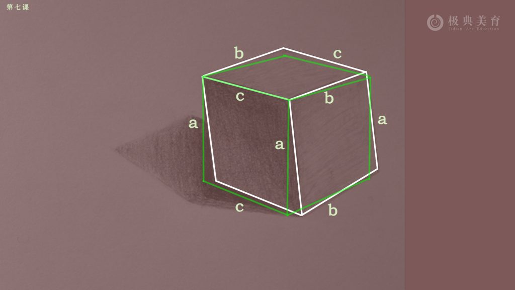 结构素描基础 立方体 美术培训班教学资料 极典美育